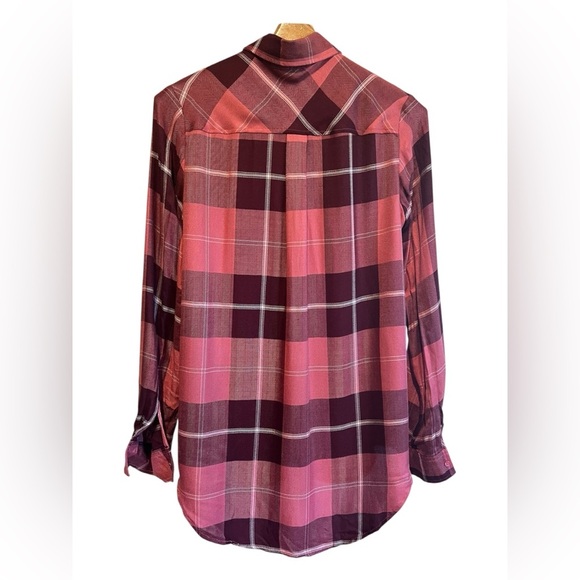 🟠A.N.A Plaid Button-Down Shirt – Size XS - Picture 2 of 4